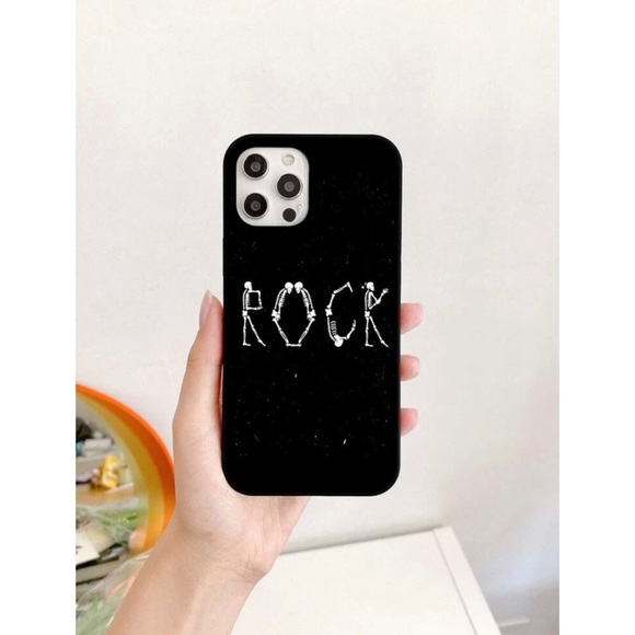 Skeleton Rock Black iPhone 12 Pro Max Case 🖤 - Picture 4 of 17